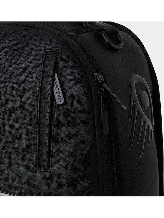 Sprayground Blacked Out Metallic Drip School Backpack Junior High-High School Black