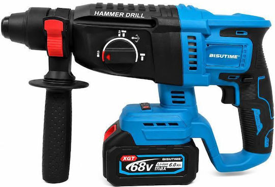 Bisutime 013245239590 Battery Powered Tool Set Angle Grinder Drill Driver Impact Driver & Hammer 68V with 2 Batteries