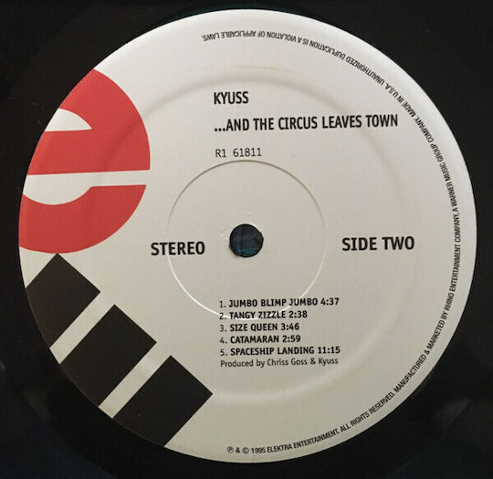 Kyuss Circus Leaves Town Vinyl