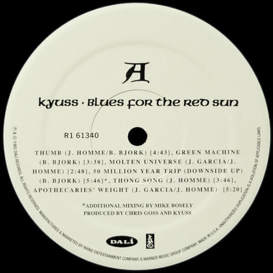 Kyuss Blues Red Sun Vinyl