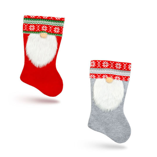 Christmas Decorative Fabric Sock with Elf L45xW23cm (Miscellaneous Designs/Colors)