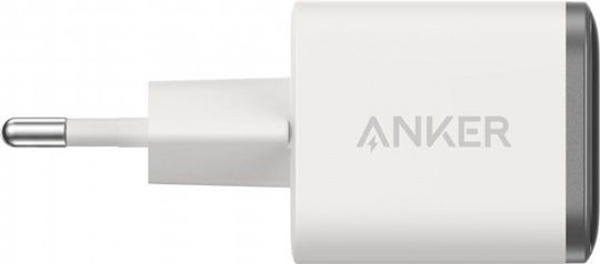 Anker Încărcător Fără Cablu cu Port USB-C 45W Power Delivery Alb (Nano Display)