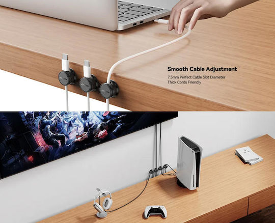 Joyroom Jr-zs468 Magnetische Kabelclips Selbstklebende Halterung 9 Stück Schwarze