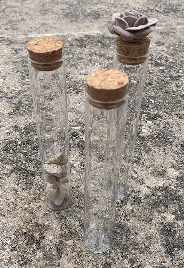 Glass Tube Container for Decoration & Wedding Favor 15x2.5cm 40 Pieces G9 Riniotis Rin-g9