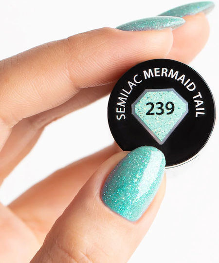 Semilac Semi Permanent Nail Polish 239 Mermaid Tail 7ml