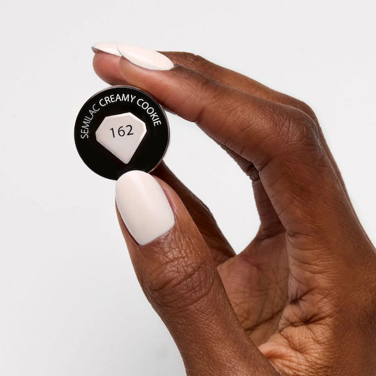 Semilac Semi Permanent Nail Polish 162 Creamy Cookie 7ml