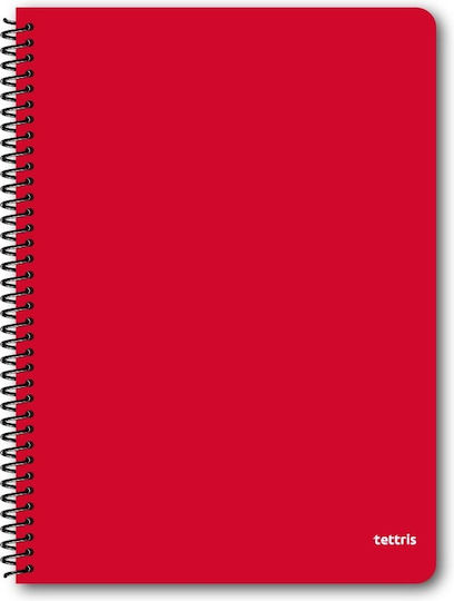 Tettris Spiral Notebook Ruled B5 60 Sheets 2 Subjects