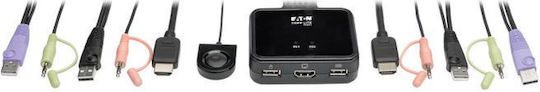 Eaton 528622 KVM & Datenumschalter mit USB / HDMI / USB 2.0 / Audio