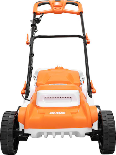 Ruris Rxe1800 Confort Mașină De Tuns Iarba Electrică 1800 W Lățime De Tăiere 40 Cm 3-în-1 Mulcire Cutie De Iarbă 40 L