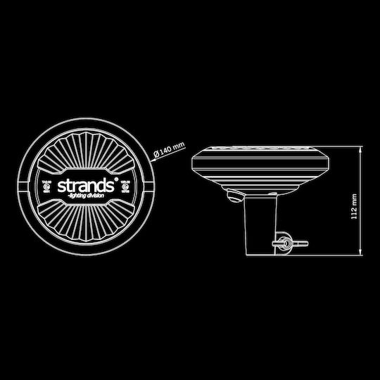 Strands Firefly Summer Glow LED Beacon Orange 5 Functions Quick Connection E-Mark 3 10v48v