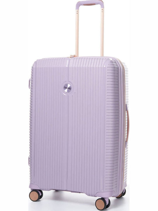 Verage Rome Large Hard Travel Suitcase Lila Height 77cm