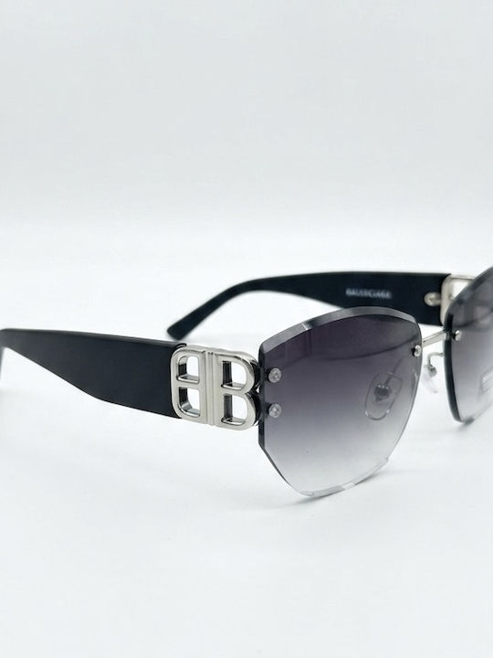 Max Air Women’s Sunglasses with Black Metallic Frame and Gradient Lens SA013