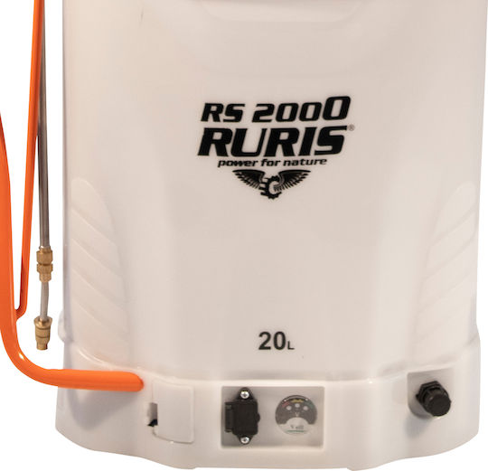 Ruris Rs 2000 Pulverizator Manual Electric 20 L 12v 8ah Încărcător Baterie Inclus