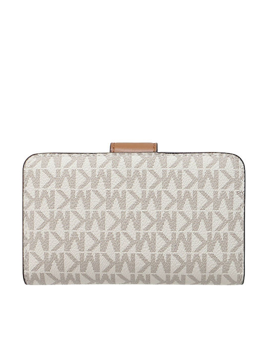 Michael Michael Stoff Damenbrieftasche in Creme