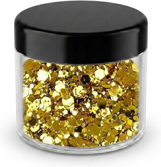 Glitter Χρυσό Chunky Mix 20gr