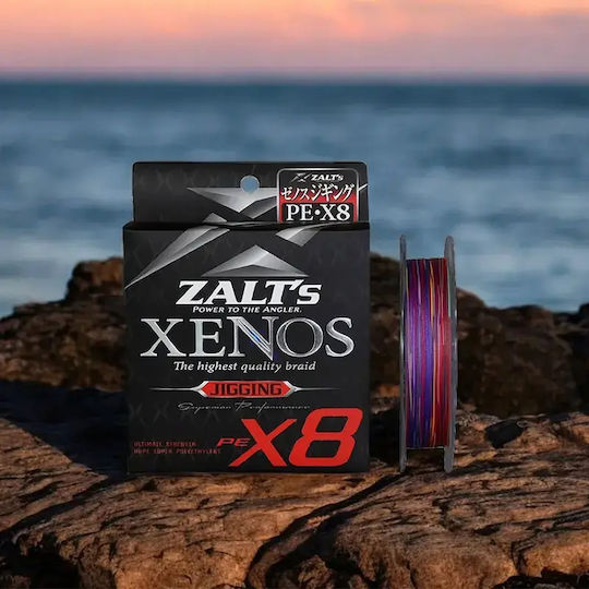 Angelschnur Zalt’s Xenos X8 Jigging Mehrfarbig 300m 0,296mm Pe#3