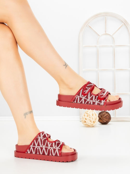 Flache Sandalen Für Damen Rote