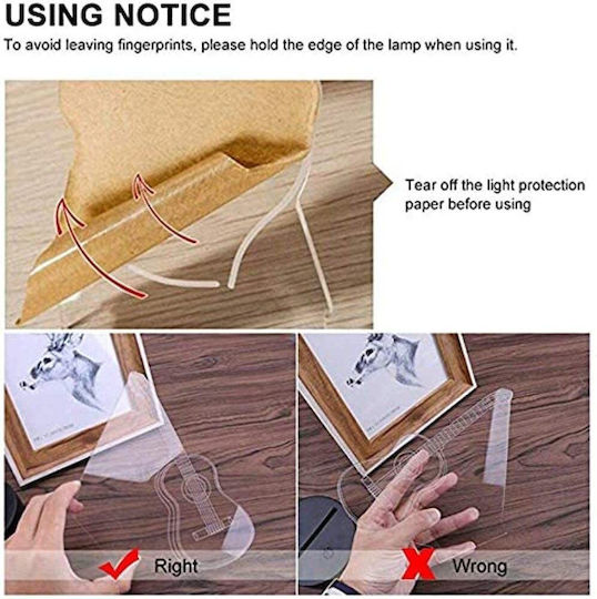 Dekoratives Tischlampen LED 3D-Illusion