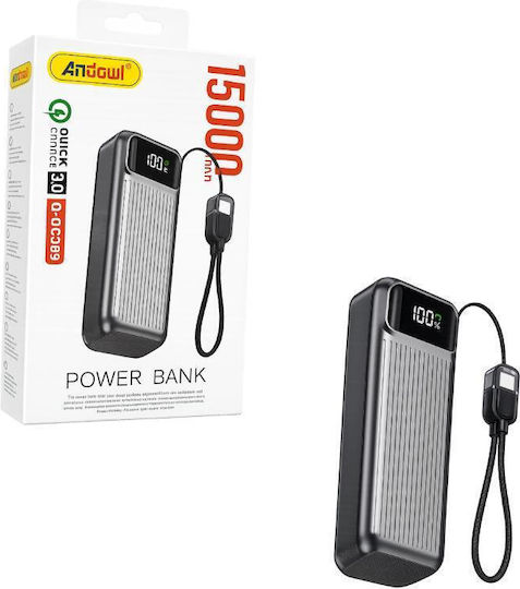 Andowl Q-DC389 Power Bank 15000mAh Schnellaufladung 3.0