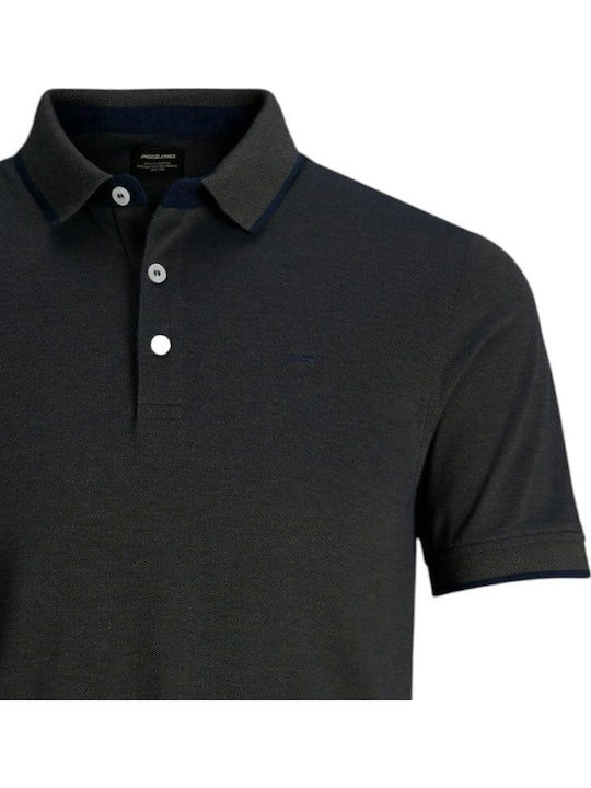 Polo Herrenbluse Kurzarm Schwarze