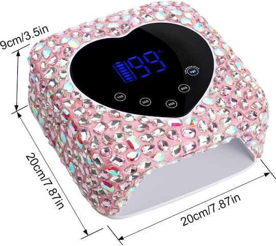 Diamond Rechargeable Nail Curing Lamp UV 72W