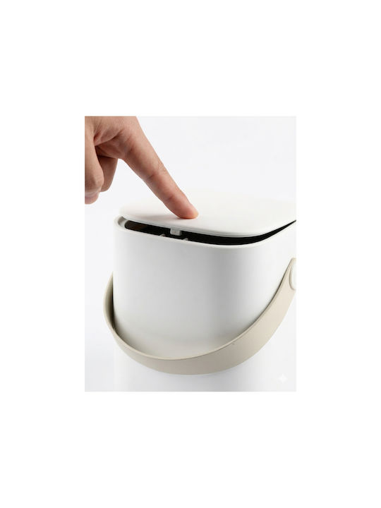 Femmit Waste Bin Handle Inner Bucket 8 L Kitchen & Bathroom White