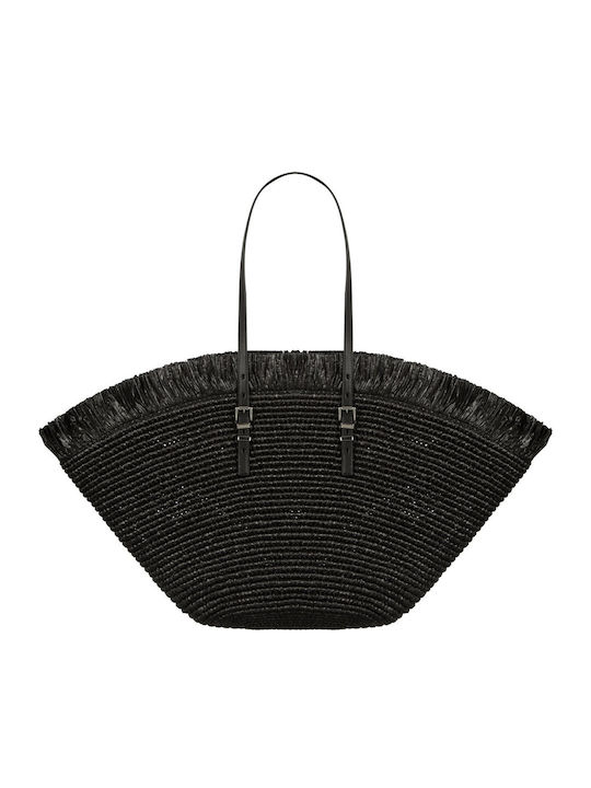 Michael Kors Isa Stoff Strandtasche Schwarz