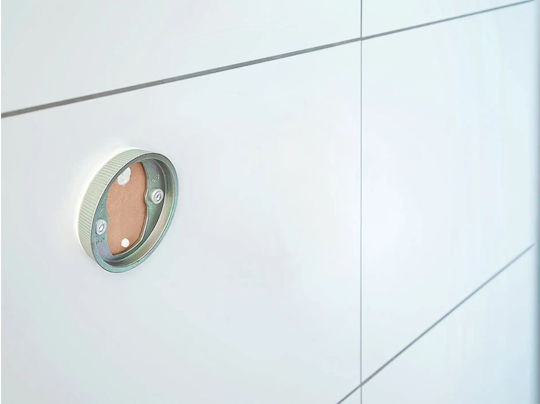 Tesa Moon Bathroom Hook Single with Screws Inox Grey