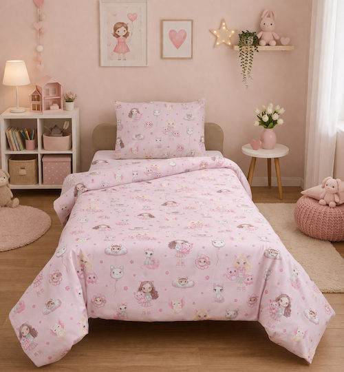 Viopros Cat Crib Bumpers Standard Inside Pink 40x165cm