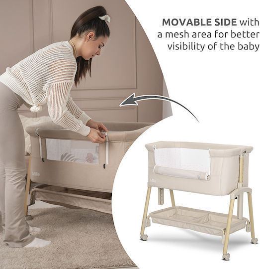 Lorelli Babywiege Millie mit Matratze und Rädern Rosa