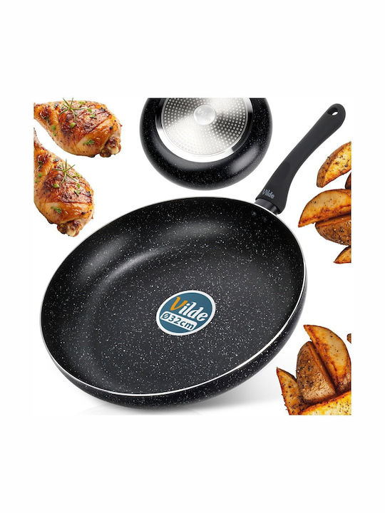 Vilde Black Line Aluminum Pan with Stone Coating 32cm