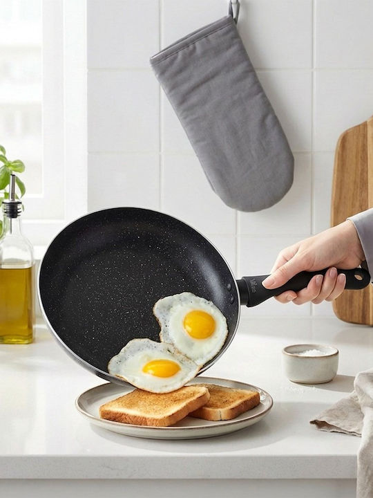 Vilde Black Line Aluminum Pan with Stone Coating 32cm