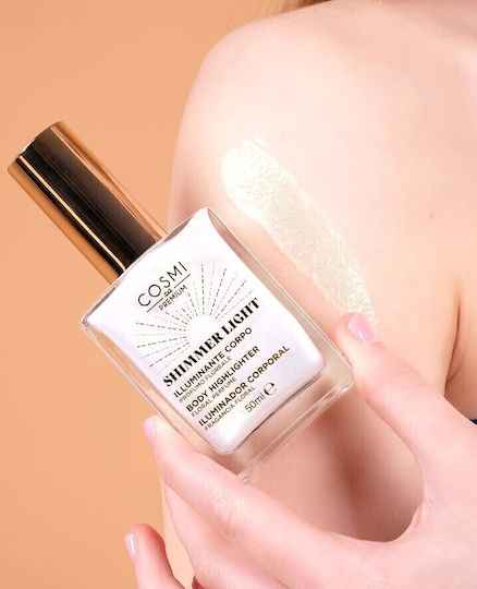 Cosmi Premium Shimmer Light Körper Highlighter 50ml Gesicht & Körper Floral Duft Glow Effekt