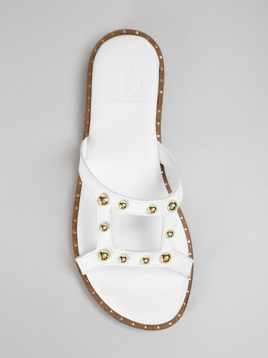 Women's Flat Sandals White