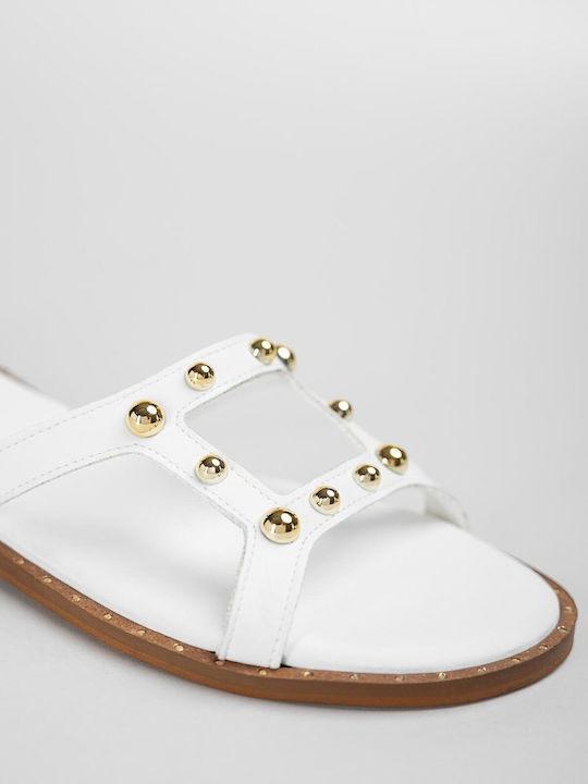 Women's Flat Sandals White