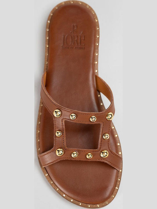 Women's Flat Sandals Tabac Brown