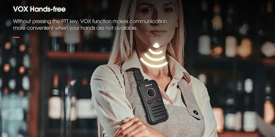 Retevis RB645 Mini Ασύρματος Πομποδέκτης PMR χωρίς Οθόνη Σετ 2τμχ