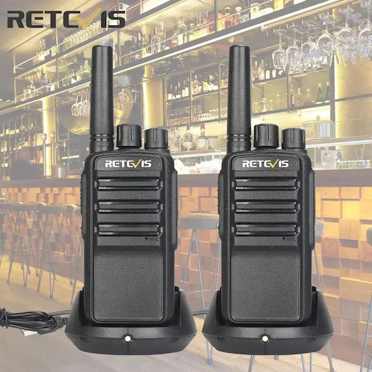 Retevis Nr610 Walkie Talkie Pmr446 Usb-c & Ai Noise Cancelling Set 2 Stücke