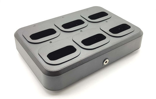 Dynascan 3a Pack 6 Professionelle Pmr-446 Usb-c + Mehrfach-Ladegerät 6 Plätze