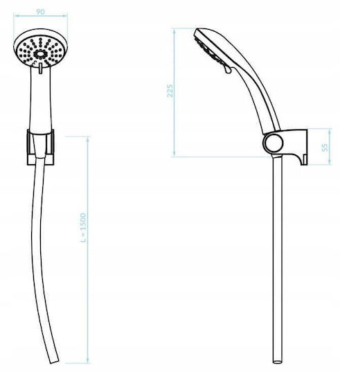 Kuchinox Cento NKC 70AD Handbrause mit Spirale