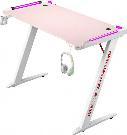 Gaming Desk 140x60x74cm Pink