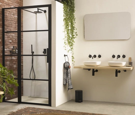 Geesa Inox Bathroom Bin 3lt Black