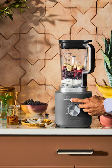 Kitchenaid Μπλέντερ με Πλαστική Κανάτα 2 lt 1200W Γκρι 5KSB2073EDG