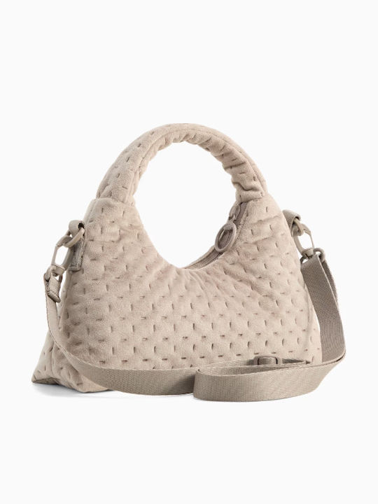 Up Velvet Micro Prism Women's Shoulder Bag Grey