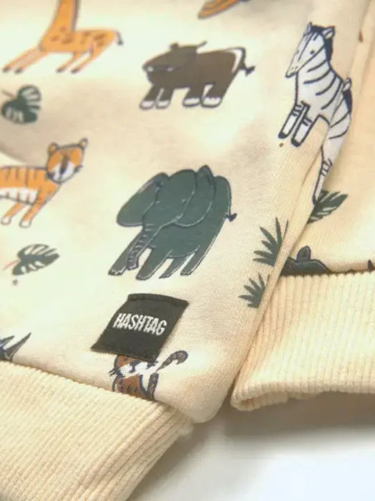 Kinderbekleidungssets mit Hosen Winter 2 Stücke Beige