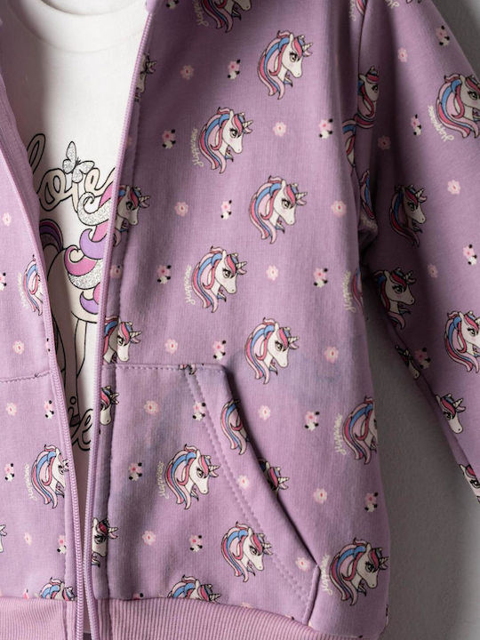 Kinder Trainingsanzüge Lila 4 Stück