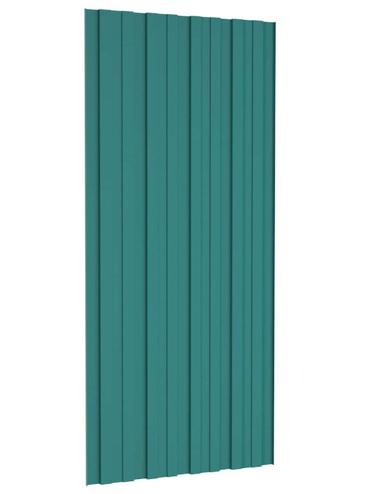 Dächer Panel 36 Stück Grün 100 x 45 cm Galvanisierter Stahl 42047122