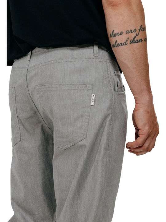 Monaco Pantaloni De Blugi Pentru Bărbați Elastic Cu Fit Relaxed Gri
