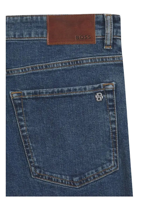 Men's Jeans Pants with Regular Tapered Fit Blue