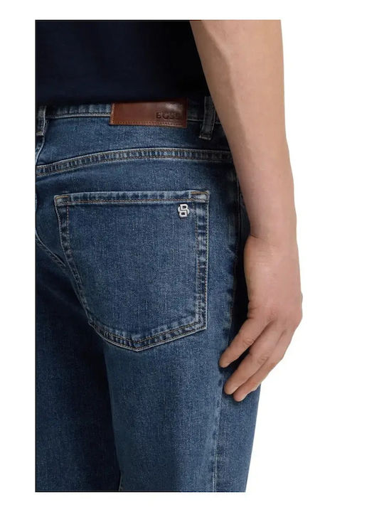 Men's Jeans Pants with Regular Tapered Fit Blue